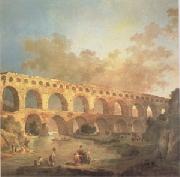 ROBERT, Hubert The Pont du Gard (mk05) oil painting artist